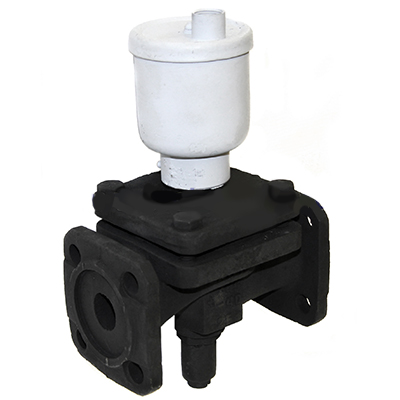 Вентиль проходной запорный мембранный фланцевый 15кч888р Ду 40 мм