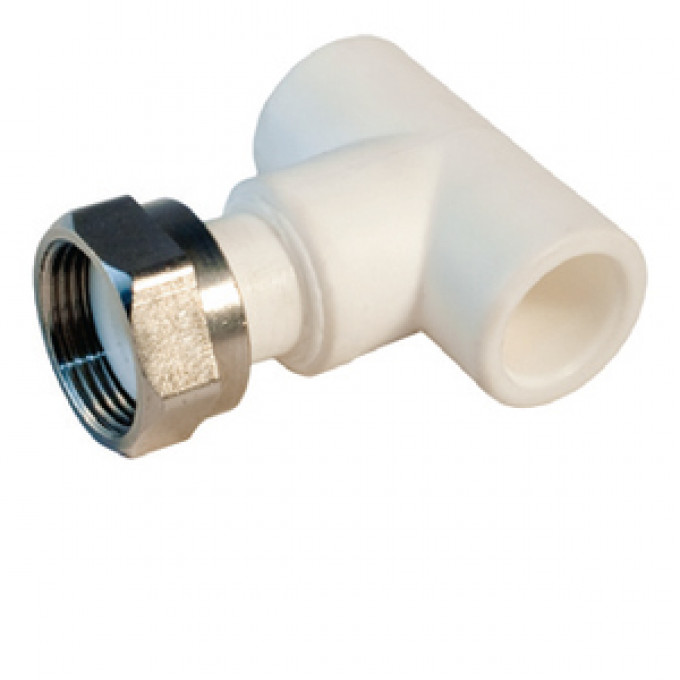 Тройник с накидной гайкой внутр. резьба Ду 25x3/4"