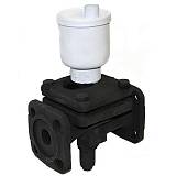 Вентиль проходной запорный мембранный фланцевый 15кч888р